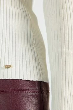 Ted Baker White Taralyn High Neck Sweater -tedbaker Shop Online unnamed file 3729