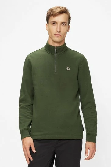 Ted Baker Kilbrn Half Zip Sweatshirt Blue 8 Ted Baker Kilbrn Half Zip Sweatshirt Blue - Image 6