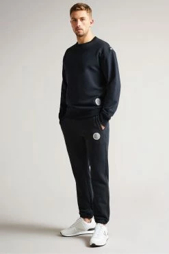 Ted Baker Linford Black Active Jersey Sweatshirt -tedbaker Shop Online unnamed file 3844