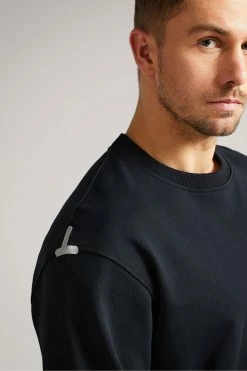 Ted Baker Linford Black Active Jersey Sweatshirt -tedbaker Shop Online unnamed file 3846