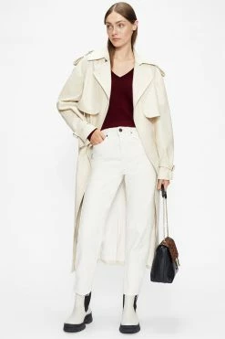 Ted Baker Red Abiygal Merino Edit V-Neck Top -tedbaker Shop Online unnamed file 3852