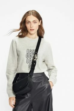 Ted Baker Grey Caity Slogan Sweatshirt -tedbaker Shop Online unnamed file 3876