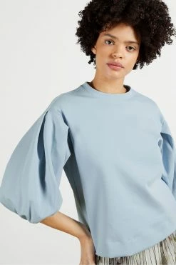 Ted Baker Blue Irissa Puff Sleeve Sweater -tedbaker Shop Online unnamed file 3879