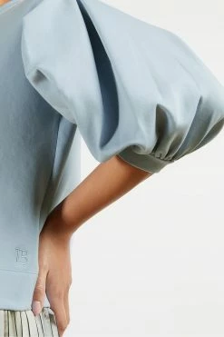 Ted Baker Blue Irissa Puff Sleeve Sweater -tedbaker Shop Online unnamed file 3880
