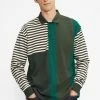 Ted Baker Green Otlyrun Ls Striped Rugby Top -tedbaker Shop Online unnamed file 3924