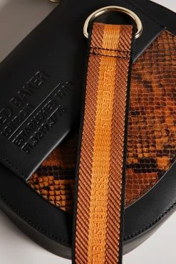 Ted Baker Darcels Black Branded Webbing Snake Effect Cross Body Bag -tedbaker Shop Online unnamed file 399
