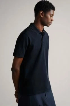 Ted Baker Blue Kelty Short Sleeve Heavy Twill Polo Shirt -tedbaker Shop Online unnamed file 4009