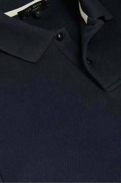 Ted Baker Blue Kelty Short Sleeve Heavy Twill Polo Shirt -tedbaker Shop Online unnamed file 4012