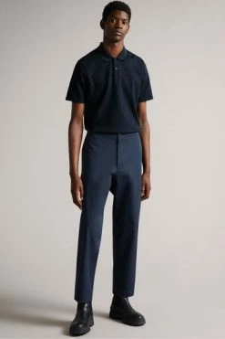 Ted Baker Blue Kelty Short Sleeve Heavy Twill Polo Shirt -tedbaker Shop Online unnamed file 4013