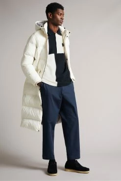 Ted Baker Wickam Navy Long Sleeve Textured Polo Shirt -tedbaker Shop Online unnamed file 4017