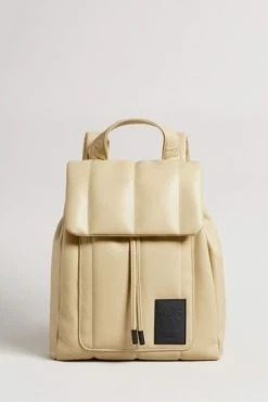 Ted Baker Natural Janiey Pu Vertically Quilted Backpack -tedbaker Shop Online unnamed file 405