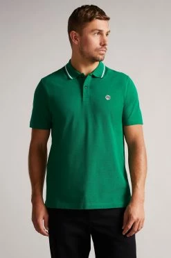 Ted Baker Camdn Dark Green Short Sleeved Polo Shirt