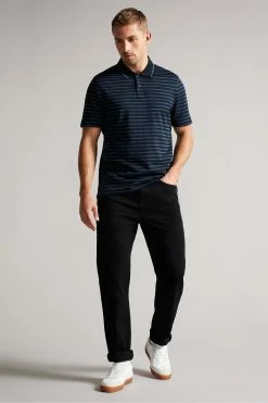 Ted Baker Navy Blue Tildarg Short Sleeve Logo Striped Polo Shirt 10 Ted Baker Navy Blue Tildarg Short Sleeve Logo Striped Polo Shirt -tedbaker Shop Online unnamed file 4084