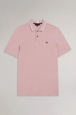 Ted Baker Pink Camdn Short Sleeved Polo Shirt -tedbaker Shop Online unnamed file 4094