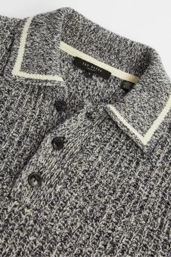 Ted Baker Blue Tames Long Sleeve Mouline Polo Shirt 11 Ted Baker Blue Tames Long Sleeve Mouline Polo Shirt -tedbaker Shop Online unnamed file 4105