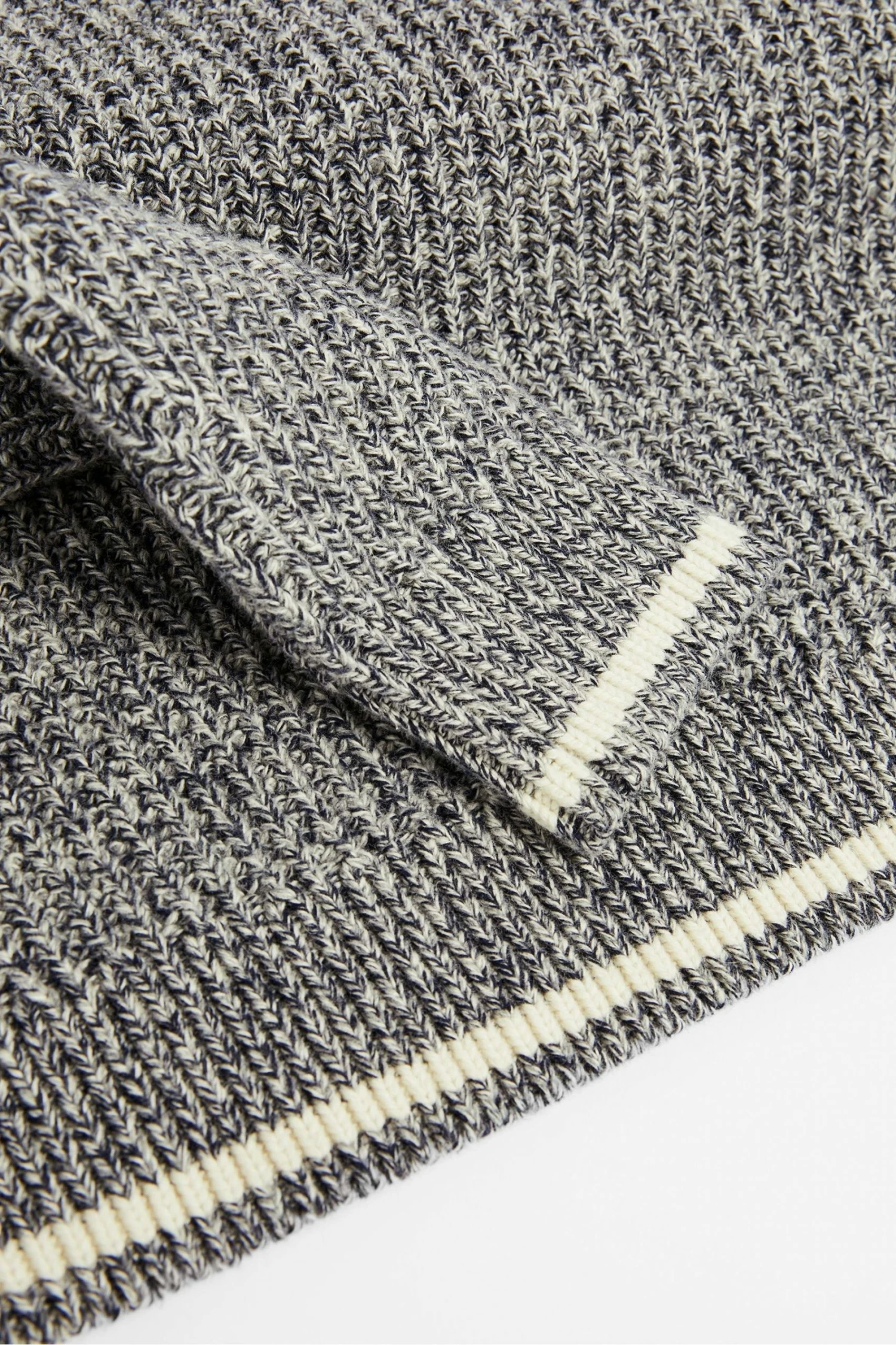 Ted Baker Blue Tames Long Sleeve Mouline Polo Shirt 7 Ted Baker Blue Tames Long Sleeve Mouline Polo Shirt - Image 5