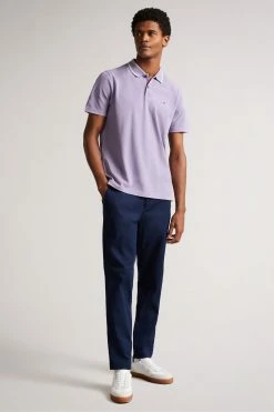 Ted Baker Camdn Light Purple Short Sleeved Polo Shirt -tedbaker Shop Online unnamed file 4143