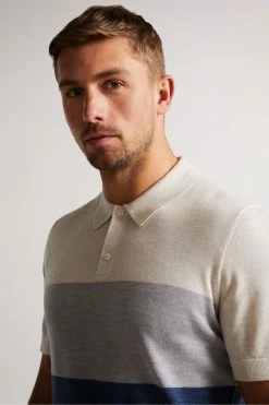 Ted Baker Cove Ecru White Multi Striped Merino Polo Shirt 9 Ted Baker Cove Ecru White Multi Striped Merino Polo Shirt -tedbaker Shop Online unnamed file 4159