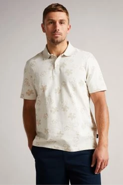 Ted Baker Tyssen Ecru Cream Short Sleeve Flower Jacquard Polo Shirt 9 Ted Baker Tyssen Ecru Cream Short Sleeve Flower Jacquard Polo Shirt -tedbaker Shop Online unnamed file 4165