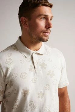 Ted Baker Tyssen Ecru Cream Short Sleeve Flower Jacquard Polo Shirt 10 Ted Baker Tyssen Ecru Cream Short Sleeve Flower Jacquard Polo Shirt -tedbaker Shop Online unnamed file 4166