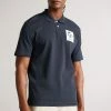 Ted Baker Navy Blue Remark Ribbed Polo Shirt -tedbaker Shop Online unnamed file 4188