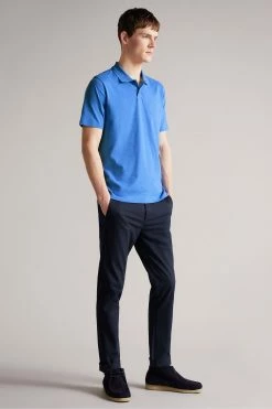Ted Baker Delvin Blue Short Sleeve Polo Shirt -tedbaker Shop Online unnamed file 4203
