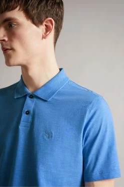 Ted Baker Delvin Blue Short Sleeve Polo Shirt -tedbaker Shop Online unnamed file 4204