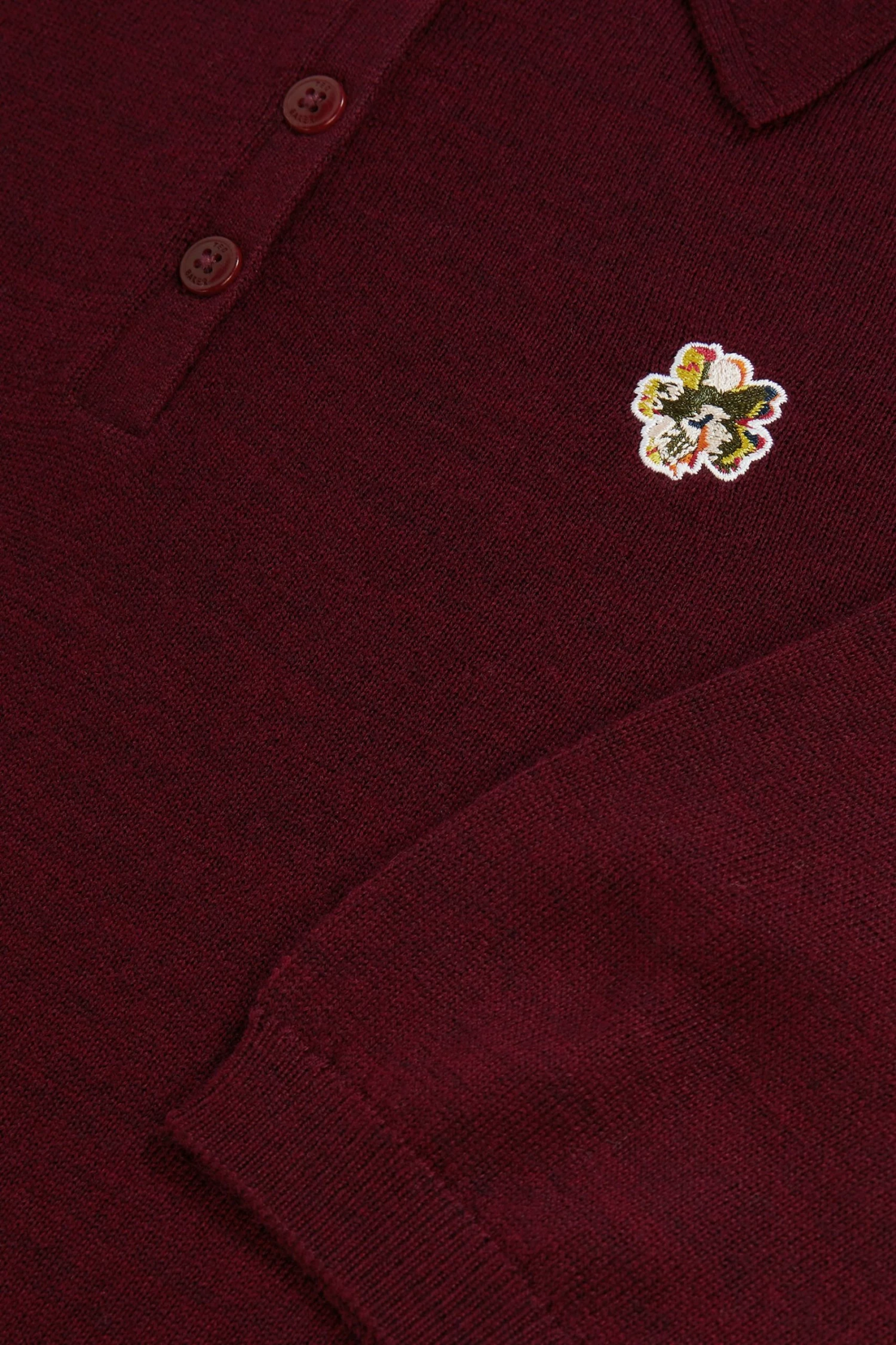 Ted Baker Womens Maroon Ameliya Merino Edit Polo Shirt 7 Ted Baker Womens Maroon Ameliya Merino Edit Polo Shirt - Image 5