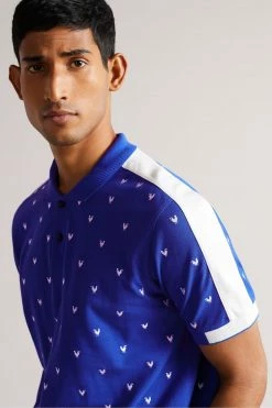 Ted Baker Billett Blue Ss Embroidered Polo Shirt -tedbaker Shop Online unnamed file 4245