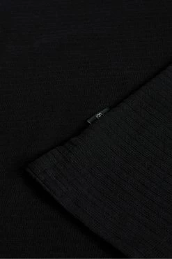 Ted Baker Buer Black Short Sleeve Textured Zip Polo Shirt -tedbaker Shop Online unnamed file 4257