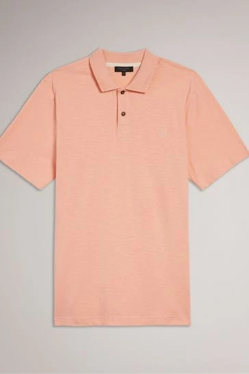 Ted Baker Delvin Light Pink Short Sleeve Polo Shirt 10 Ted Baker Delvin Light Pink Short Sleeve Polo Shirt - Image 8