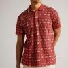 Ted Baker Colves Orange Short Sleeve Printed Polo Shirt 1 Ted Baker Colves Orange Short Sleeve Printed Polo Shirt -tedbaker Shop Online unnamed file 4268