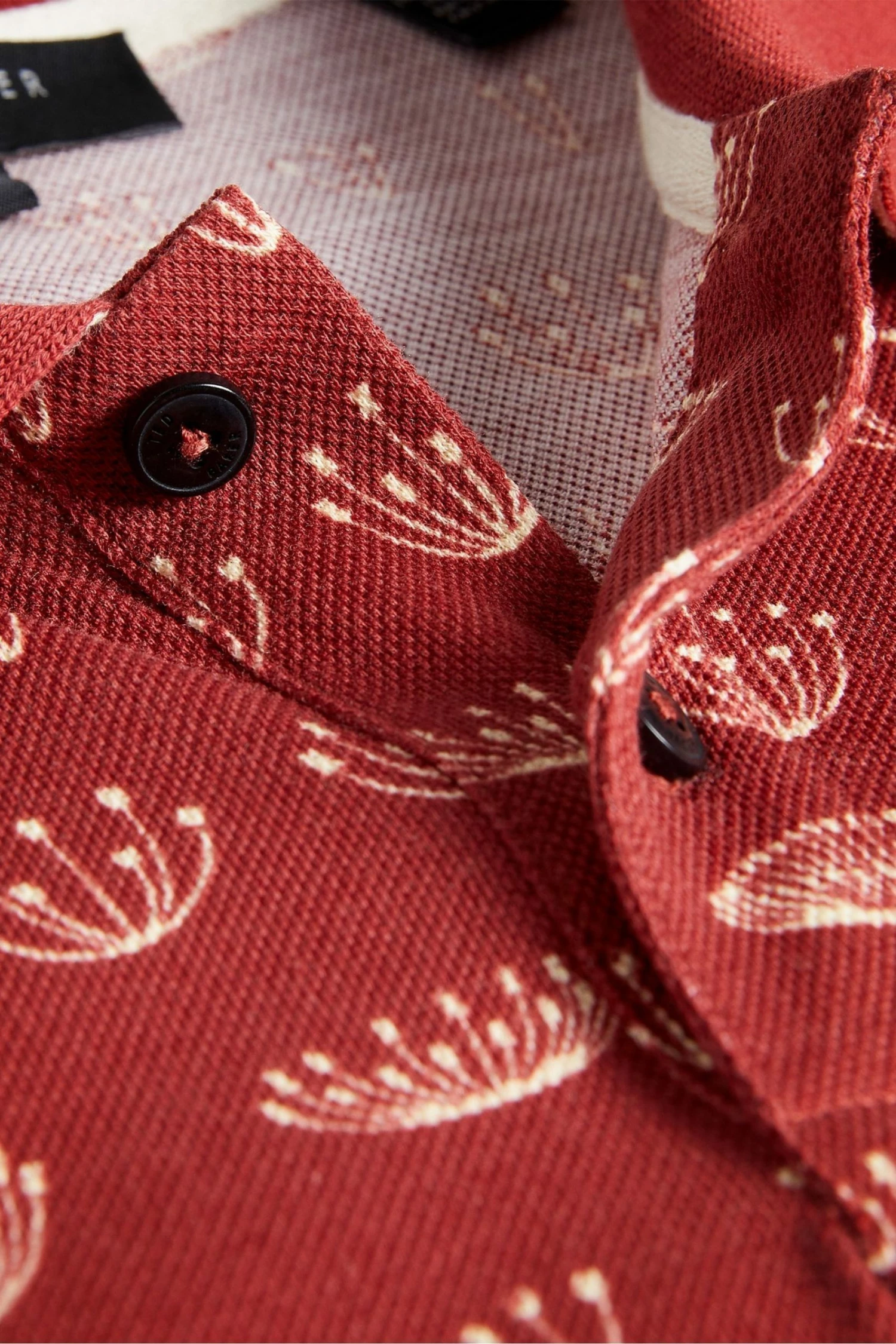 Ted Baker Colves Orange Short Sleeve Printed Polo Shirt 5 Ted Baker Colves Orange Short Sleeve Printed Polo Shirt - Image 3