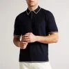 Ted Baker Navy Blue Pitfeld Knitted Stitch Polo Shirt 1 Ted Baker Navy Blue Pitfeld Knitted Stitch Polo Shirt -tedbaker Shop Online unnamed file 4274