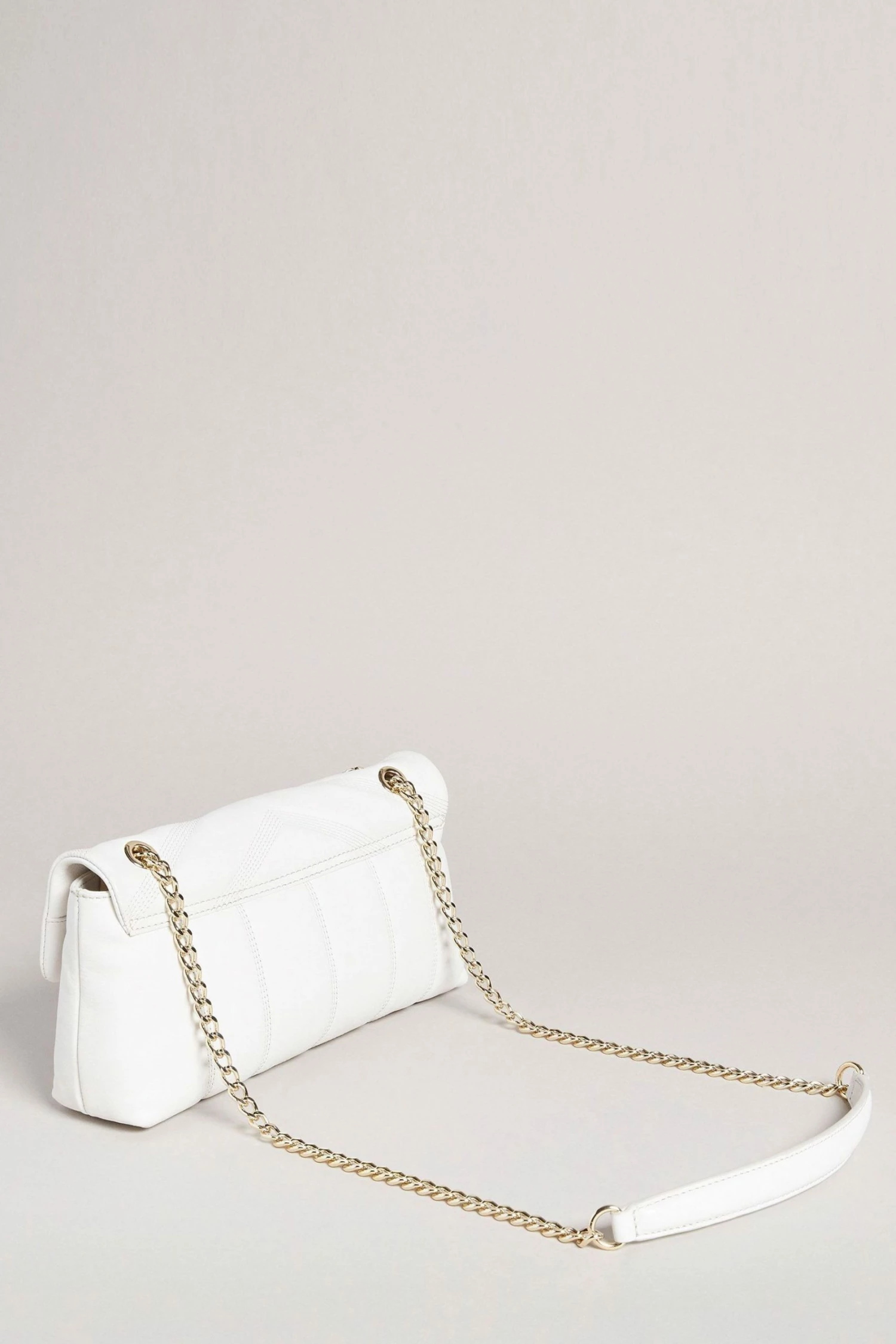 Ted Baker Cream Ayahli Leather Puffer Quilted Shoulder Bag 4 Ted Baker Cream Ayahli Leather Puffer Quilted Shoulder Bag - Image 2