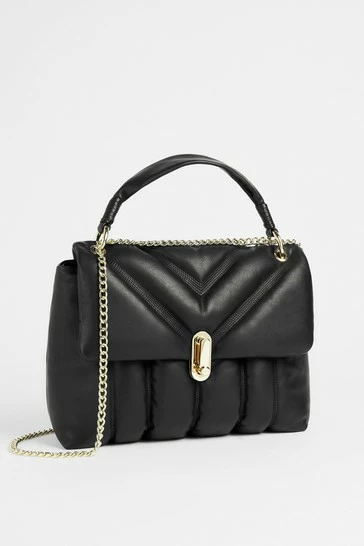 Ted Baker Ayaah Black Leather Puffer Quilt Detail Shoulder Bag 6 Ted Baker Ayaah Black Leather Puffer Quilt Detail Shoulder Bag - Image 4