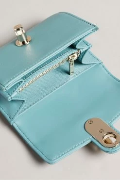 Ted Baker Blue Twist Lock Small Fold Purse -tedbaker Shop Online unnamed file 4443