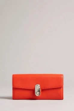 Ted Baker Red Twist Lock Large Fold Purse -tedbaker Shop Online unnamed file 4449