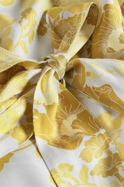 Ted Baker Yellow Adissa Wrap Top With Blouson Full Sleeve 11 Ted Baker Yellow Adissa Wrap Top With Blouson Full Sleeve -tedbaker Shop Online unnamed file 4480