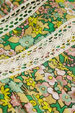 Ted Baker Pela Mid Green Lace Insert Peplum Top -tedbaker Shop Online unnamed file 4598