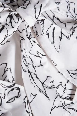 Ted Baker White Luulah Puff Sleeve Tie Back Top -tedbaker Shop Online unnamed file 4609