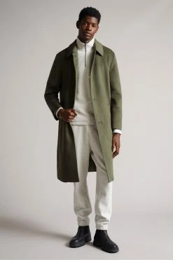 Ted Baker Powpow Green Double Splitable Wool Car Coat 10 Ted Baker Powpow Green Double Splitable Wool Car Coat -tedbaker Shop Online unnamed file 4724