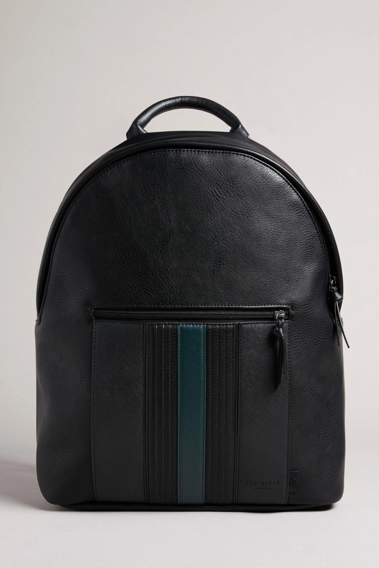 Ted Baker Black Esentle Striped Pu Backpack 3 Ted Baker Black Esentle Striped Pu Backpack