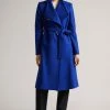 Ted Baker Blue Rose Midi Wool Wrap Coat With Shoulder Panels -tedbaker Shop Online unnamed file 4771