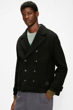 Ted Baker Black Atllas Peacoat