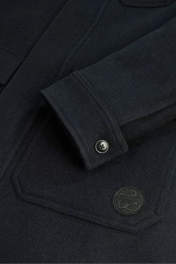 Ted Baker Blue Traks Funnel Neck Coat With Pockets -tedbaker Shop Online unnamed file 4850