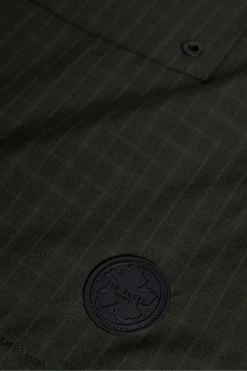 Ted Baker Mens Green Dafen Khaki Checked Overhead Funnel Neck Coat -tedbaker Shop Online unnamed file 4907