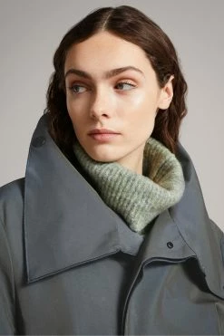 Ted Baker Dk-Blue Kayleeh Long Coat With Deep Funnel Neck Collar -tedbaker Shop Online unnamed file 4914