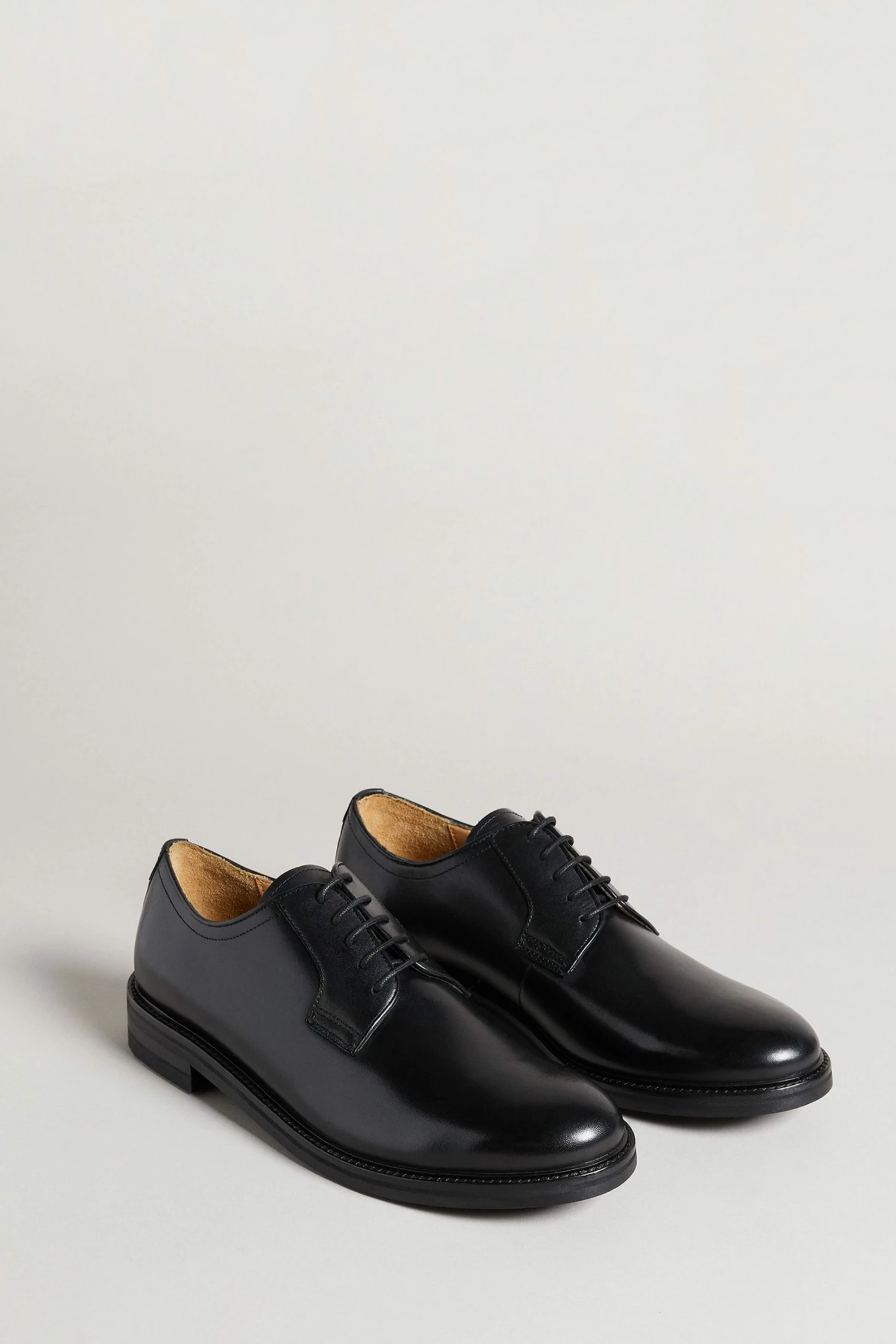 Ted Baker Regie Black Leather Lace Up Derby Shoes 4 Ted Baker Regie Black Leather Lace Up Derby Shoes - Image 2
