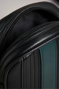 Ted Baker Black Evver Striped Pu Flight Bag -tedbaker Shop Online unnamed file 494